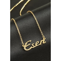 Ilkeshop Eser İsimli Kolye -sarı altın