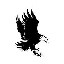 Avcı Kartal Sticker 10 X 15 Cm