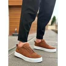 Ba0104 Bağcıklı Taba Süet Beyaz Taban Spor Klasik Erkek Ayakkabı Erkek Klasik Ayakkabı Taba3