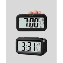 Modern Sensörlü Dijital Masa Saati Alarm Ve Sıcaklık Göstergesi Çok Renkli