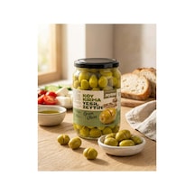 Köy Kırma Yeşil Zeytin 400 Gr 321/350 Xs Cam Kavanoz