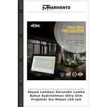 Akşam Lambası Korunaklı Lamba Bahçe Aydınlatması Ultra Slim Projektör Dış Mekan Led Işık