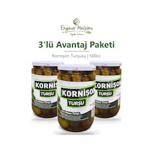 Kornişon Turşusu 500cc 3'lü Avantaj Paketi