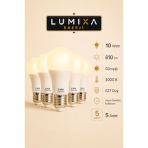 10 Watt 810 Lm Günışığı Renk Ampul 5 Adet