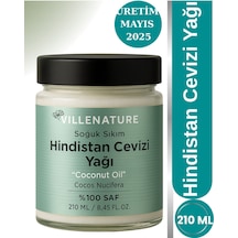 Villenature Soğuk Sıkım Hindistan Cevizi Yağı Coconut Oil Cocos Nucifera 210 Ml