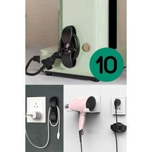 10 Adet Yapışkanlı Airfryer Kablo Sabitleyici Düzenleyici Çok Amaçlı Kablo Tutucu Kablo Toparlayıcı