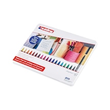 1200 İnce Uçlu Keçeli Kalem - 20 Parlak Renkli Set - Yuvarlak Uçlu 1 Mm Tek Renk