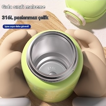 Ulzyvf Wd Üç-drink Termos Siyah Sevimli Çocuk Bardağı Taşınabilir Fan Jian Bardağı - Zf Siyah