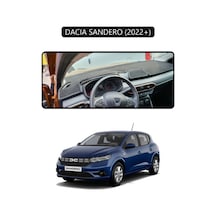 Dacıa Sandero 2022+ Torpido Koruma Halısı Siyah Kenar