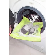 Sarı- Fermuarlı - Hassas Çamaşır Terlik Ayakkabı Yıkama Filesi Büyük Boy - Mapı-435339 Renkl