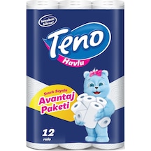 Teno Ultra Kağıt Havlu Çift Katlı 12 Li Paket (2PK*6) (Avantaj Pk