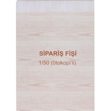 Sipariş Fişi 1/50 2 Nüsha - 4 Adet Diğer