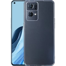 Ally Oppo Reno 7 Pro Kılıf Kamera Korumalı Ultra İnce Şeffaf Silikon Kılıf- 5775