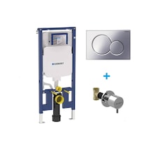 Geberit Sigma Duofix Alçıpan Tipi Gömme Rezervuar Seti 8cm 111.796.00.1s Krom