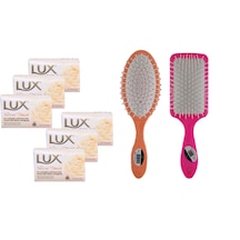 Lux Lüx Sabun 80gr Velvet Touch 6 Adet Saç Fön Fırçası Tarak 1+1