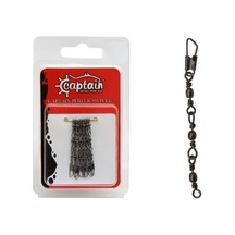 Captain 5095 3 Zincir Klips 5li Paket Black Nikel Standart - 12