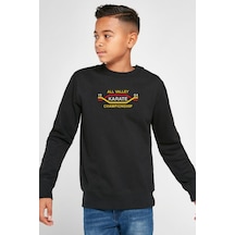 Tshirthane Cobra Kai All Valley Karate Championship 1984 Siyah Çocuk 2ip Sweatshirt 001 Siyah
