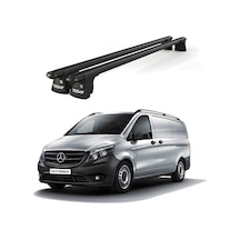 Trio-ı Mercedes-benz Vito 2004 Ve Sonrası Uyumlu Siyah Kilitli Ara Atkı 135cm Port Bagaj Tavan Barı