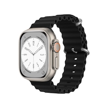 Forzacase Apple Watch Ultra 4 49mm İle Uyumlu Oluklu Ocean Silikon Kordon Kayış - Fc007