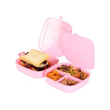 Decobella 81140 Çift Kapaklı Beslenme Kabı, 14,5 X 15 X 9,5 Cm, Asorti Çok Renkli