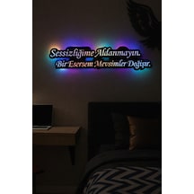 Led Işıklı Dekoratif Duvar Tablosu Motivasyon, Atarlı & Anlamlı Söz Tasarımları 10. Model - 829442777 10. Model