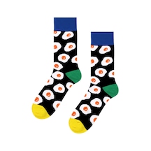 Carnaval Socks Yumurta Desenli Renkli Çorap Çok Renkli