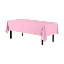 Beysüs Plastik Kullan At Masa Örtüsü Pembe 137 270 Cm
