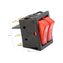 Anahtar Ikili Işıklı 6 Bacak  Fs-75
