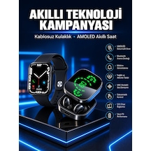Mey İthalat Yeni Nesil Akıllı Saat Ve Ucuz Kaliteli Bluetooth Kablosuz Kulaklık Amoled Ekran