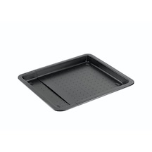 Fisko Ayarlanabilir Fırın Tepsisi 33-52x36 Cm Siyah