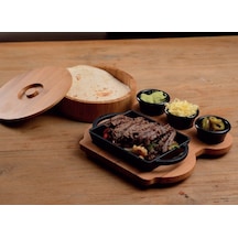 Lava Dikdörtgen Tava 12 x 15 Ahşap Altlıklı