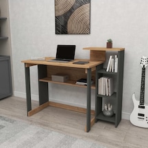 Reyo Home Enda Saye 5raflı Kitaplıklı Çalışma Masası Çam-antrasit Atlantik Çam - Antrasit Reyo Home Enda Saye 5raflı Kitaplıklı Çalışma Masası Çam-antrasit Atlantik Çam - Antrasit
