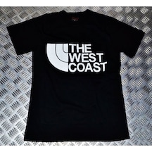 Stoned&Fame West Coast Baskılı T-shirt SIYAH