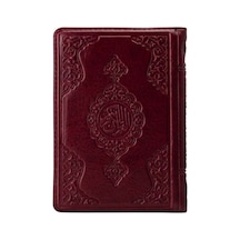 2 Renkli Bordo Çanta Boy Kur'an-ı Kerim Yaldızlı-kılıflı 2 Renkli Kuranı Kerimler - Kyut-762272