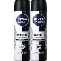 Nivea Men Invisible Black&White Original Erkek Sprey Deodorant 150 ML x 2