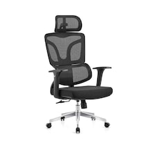 Ofisbazaar Lilium Fabrik Ofis Koltuğu 3d Kollu, Çift Kollu Mekanizma Siyah