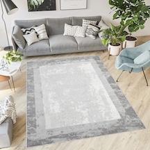 Rovigo Home Dijital Baskı Yıkanabilir Kaymaz Taban Salon Halısı Rvg1854-sm310 Gri