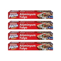 Piknik Alüminyum Folyo 8 M X 4 Adet