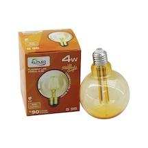 4w - E27 Gold Color Flament Rustik Ampul 400lumen - 2200k Kırılmaz Gövde Çok Renkli