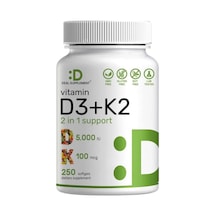 Deal Supplement D3 K2 Softgel, D3 5000 Iu & K2 Mk7, 250 Capsul
