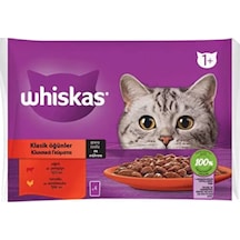 Pouch Sos İçinde Sığırlı Ve Tavuklu Yetişkin Kedi Konservesi 4 Adet 85 Gr
