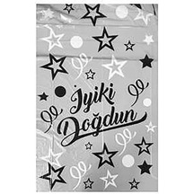 Yıldız Desenli Metalize Masa Örtüsü Gümüş