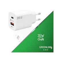 Type-c Ve Usb-a Portlu 35w Gan Hızlı Şarj Adaptörü