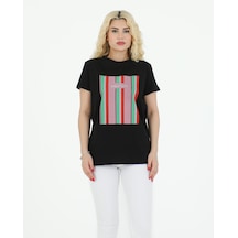 Sortie Collection Creativity Baskılı Tshirt Siyah