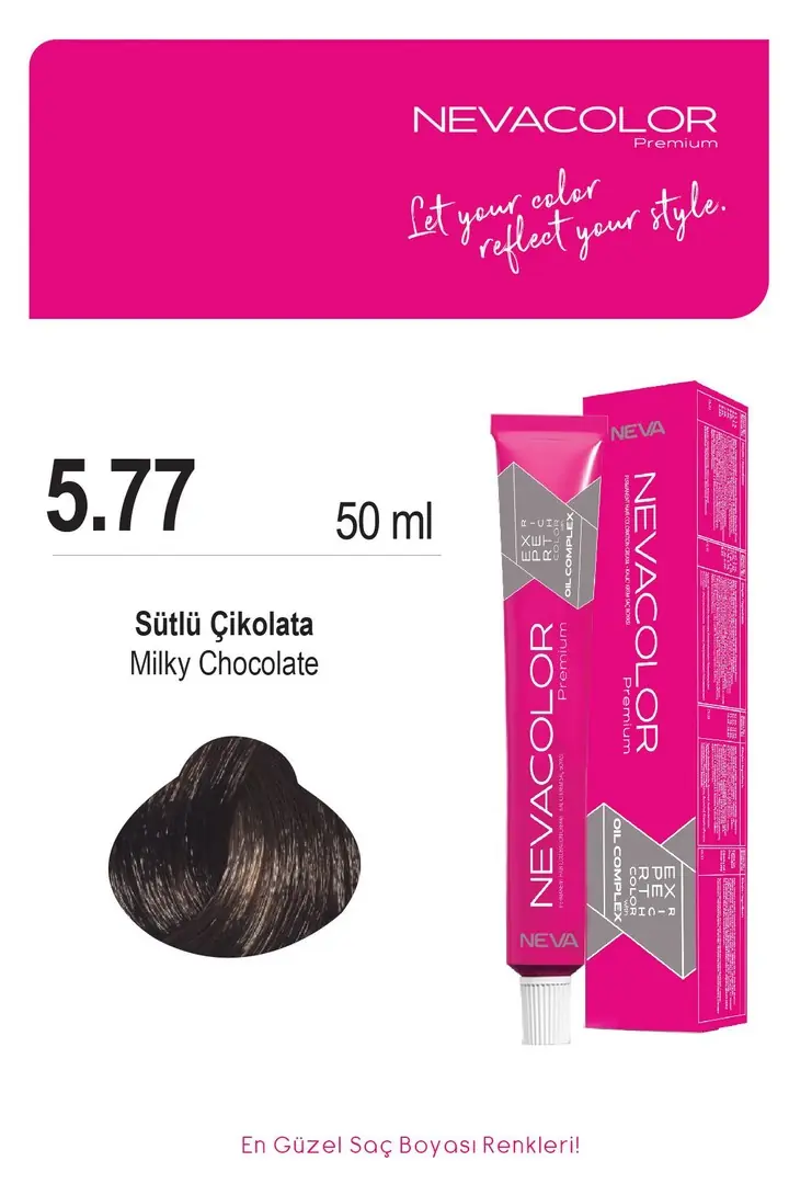 Nevacolor Premium Kalıcı Krem Saç Boyası 50 Ml + Oksidan Hediye X 2 Adet