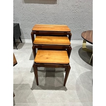 Ottoman Ahşap Sehpa Model 30 Çok Renkli