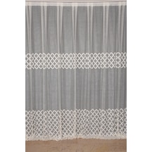 Osmanlı Model Krem Renk Dikilmiş Pileli Fon Perde 300x260 Cm