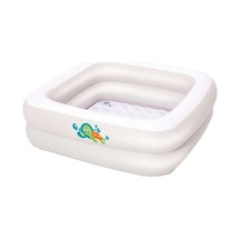 Bestway Şişme Tabanlı Bebek Havuzu 86x86x25 Cm Beyaz