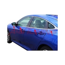 Honda Civic Cam Çıtası Fc5 Sedan 2015 - 2021 Arası Paslanmaz Çelik 2024