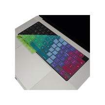 Apple Uyumlu Macbook M1-m2-m3 Klavye Koruyucu Uk- İngilizce Touchıd' A2681 A3113 A2941 A3114 A2442 A2779 A2992 A2918 A2485 A2780 A2991 İle  Dazzle Pembe Yeşil Sku: Smg8690010113436